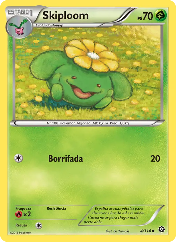 Carta Skiploom, número 4/114 da coleção Cerco de Vapor