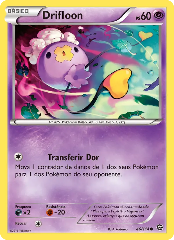 Carta Drifloon, número 46/114 da coleção Cerco de Vapor