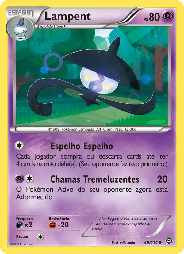 Carta Lampent, número 49/114 da coleção Cerco de Vapor