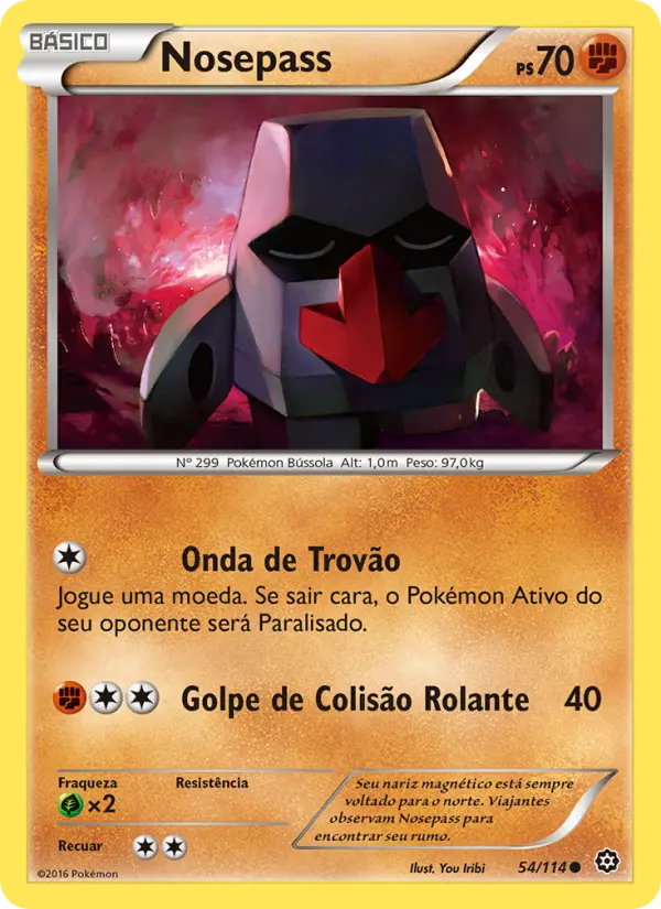 Carta Nosepass, número 54/114 da coleção Cerco de Vapor