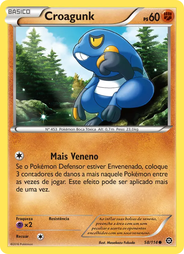 Carta Croagunk, número 58/114 da coleção Cerco de Vapor
