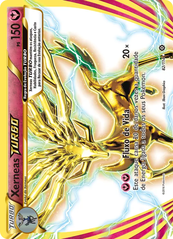 Carta Xerneas TURBO, número 82/114 da coleção Cerco de Vapor