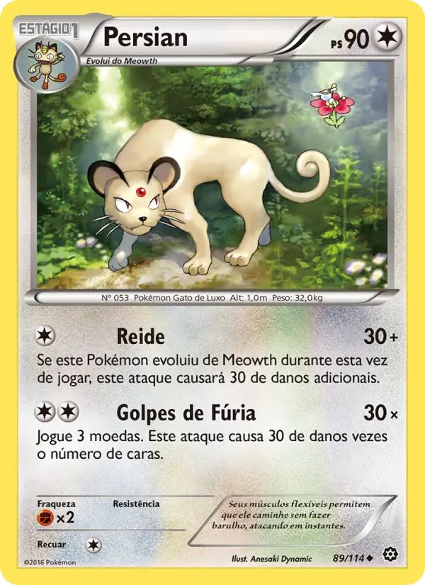 Carta Persian, número 89/114 da coleção Cerco de Vapor