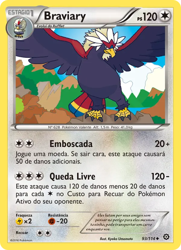 Carta Braviary, número 93/114 da coleção Cerco de Vapor