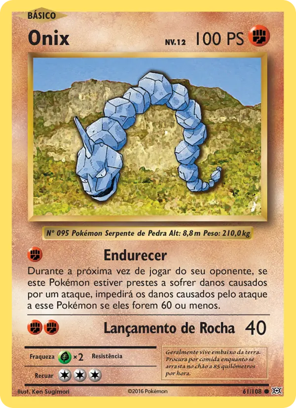 Carta Onix, número 61/108 da coleção Evoluções