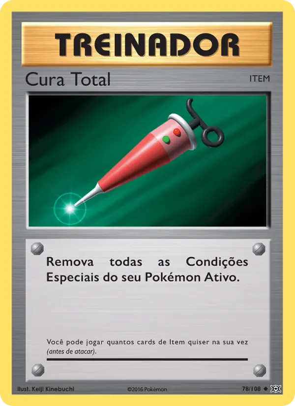 Carta Cura Total, número 78/108 da coleção Evoluções