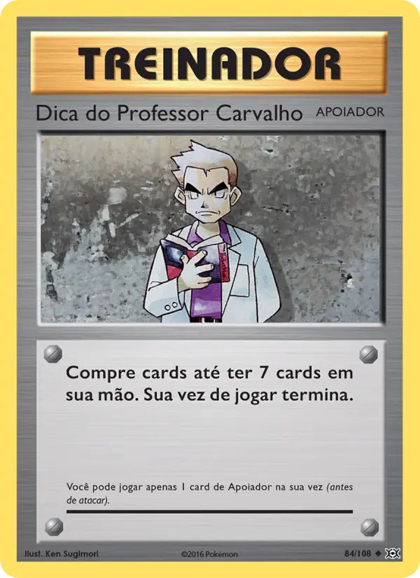Carta Dica do Professor Carvalho, número 84/108 da coleção Evoluções