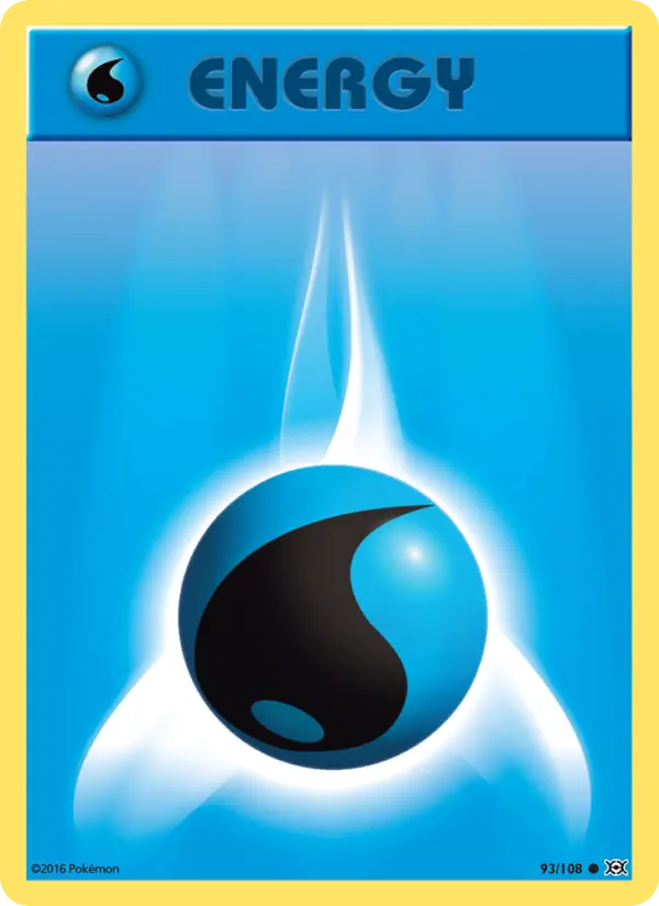 Carta Energia de Água, número 93/108 da coleção Evoluções