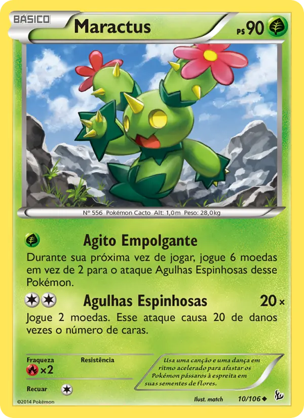 Carta Maractus, número 10/106 da coleção Flash de Fogo