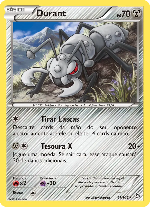 Carta Durant, número 61/106 da coleção Flash de Fogo