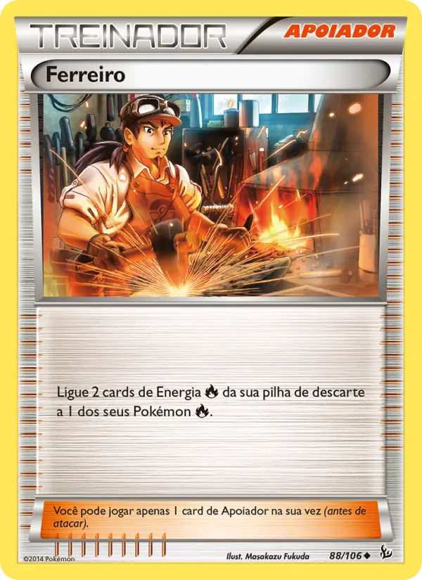 Carta Ferreiro, número 88/106 da coleção Flash de Fogo