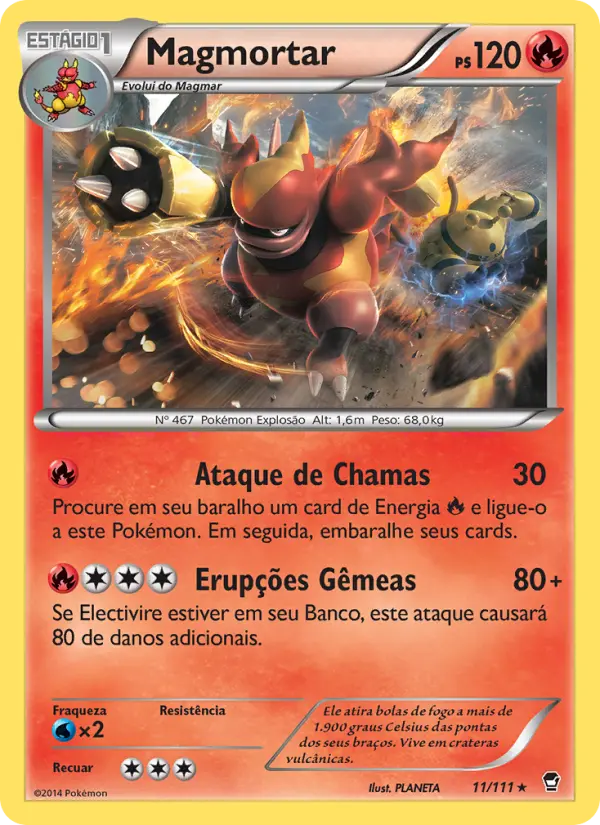 Carta Magmortar, número 11/111 da coleção Punhos Furiosos