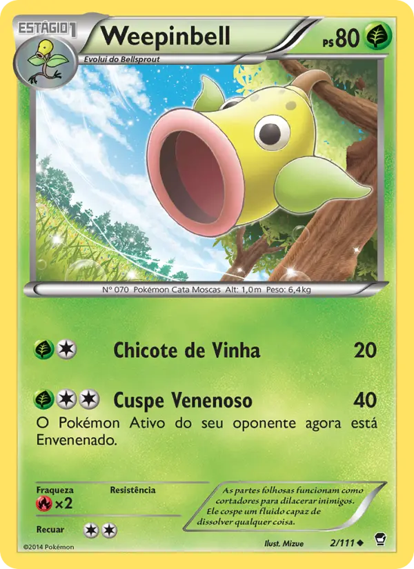 Carta Weepinbell, número 2/111 da coleção Punhos Furiosos