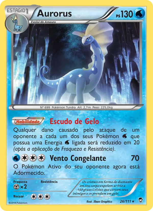 Carta Aurorus, número 26/111 da coleção Punhos Furiosos