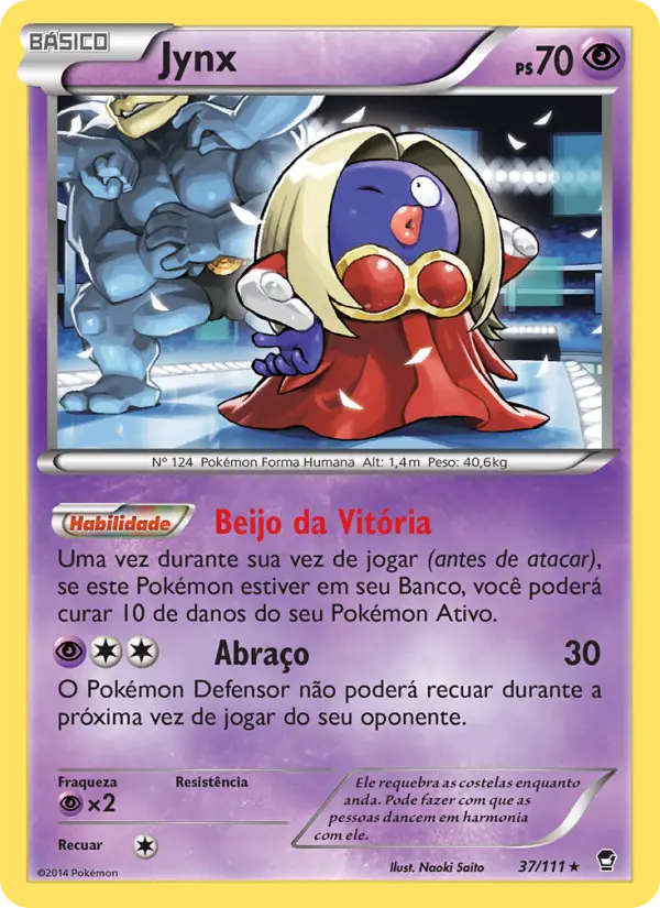 Carta Jynx, número 37/111 da coleção Punhos Furiosos