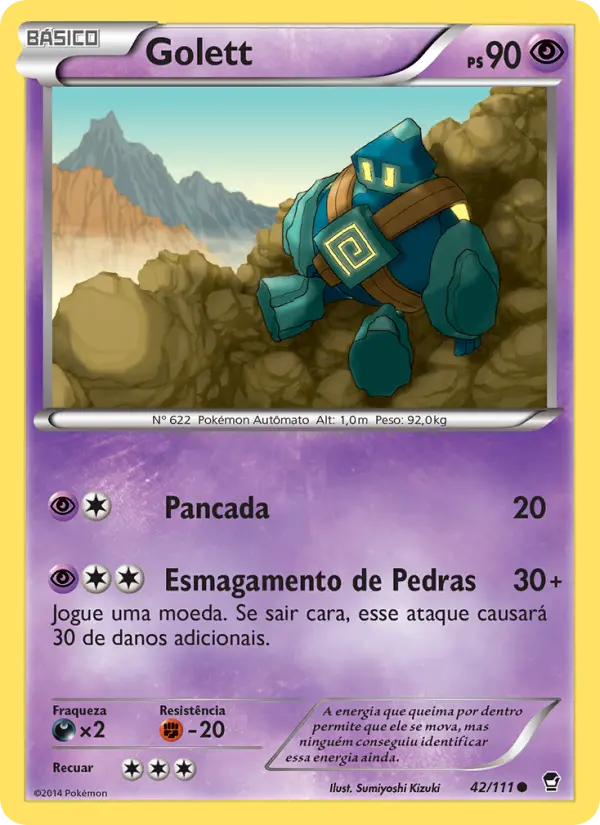 Carta Golett, número 42/111 da coleção Punhos Furiosos
