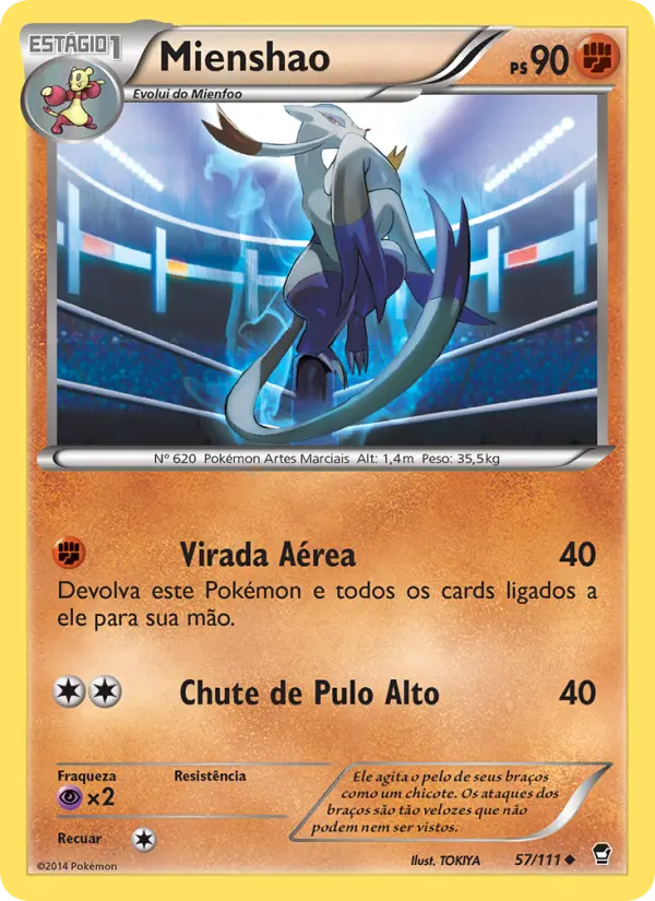 Carta Mienshao, número 57/111 da coleção Punhos Furiosos