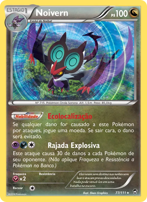 Carta Noivern, número 77/111 da coleção Punhos Furiosos