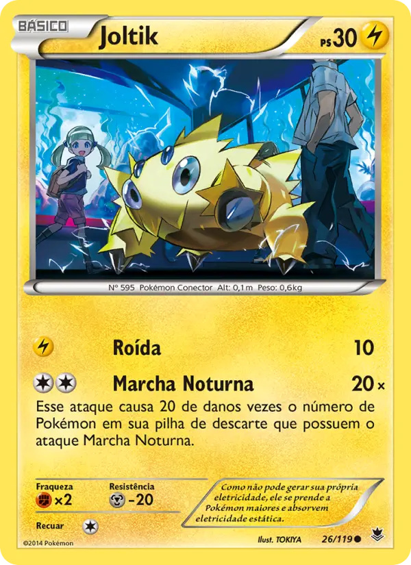 Carta Joltik, número 26/119 da coleção Força Fantasma