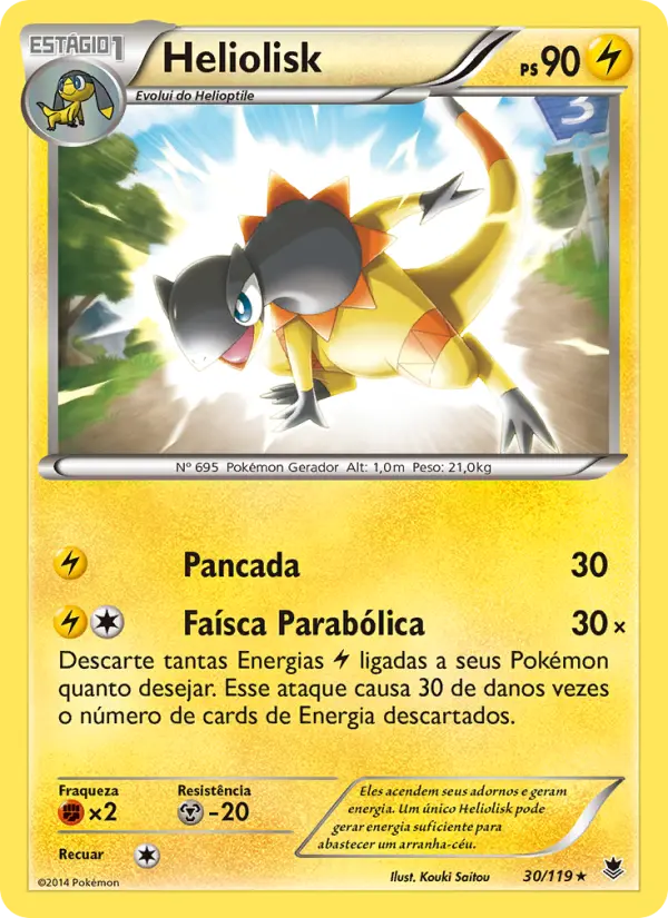 Carta Heliolisk, número 30/119 da coleção Força Fantasma