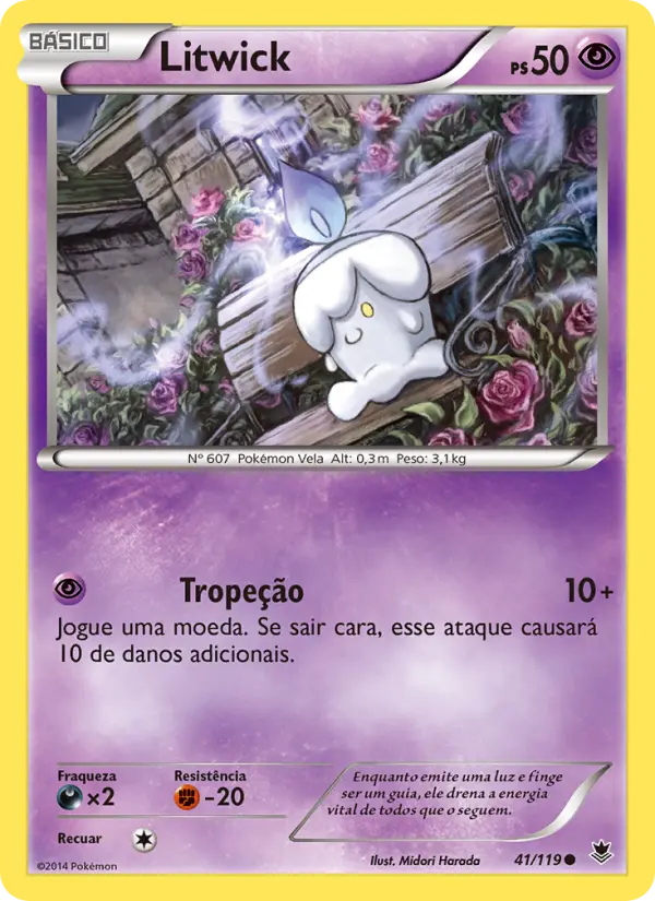 Carta Litwick, número 41/119 da coleção Força Fantasma