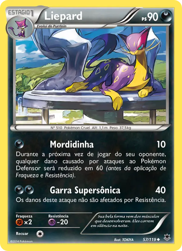 Carta Liepard, número 57/119 da coleção Força Fantasma