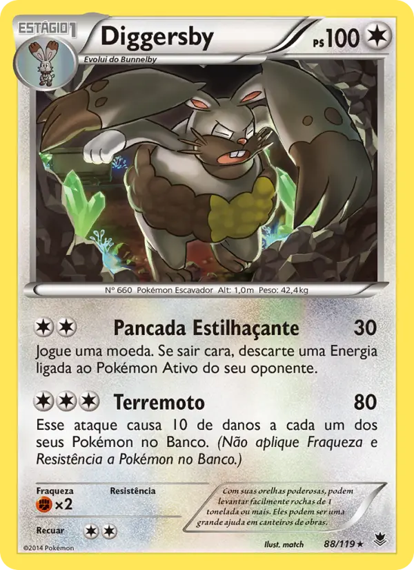 Carta Diggersby, número 88/119 da coleção Força Fantasma