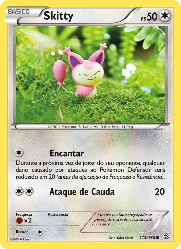 Carta Skitty, número 113/160 da coleção Conflito Primitivo
