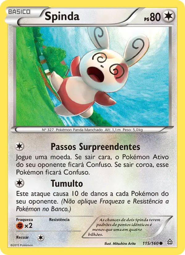 Carta Spinda, número 115/160 da coleção Conflito Primitivo