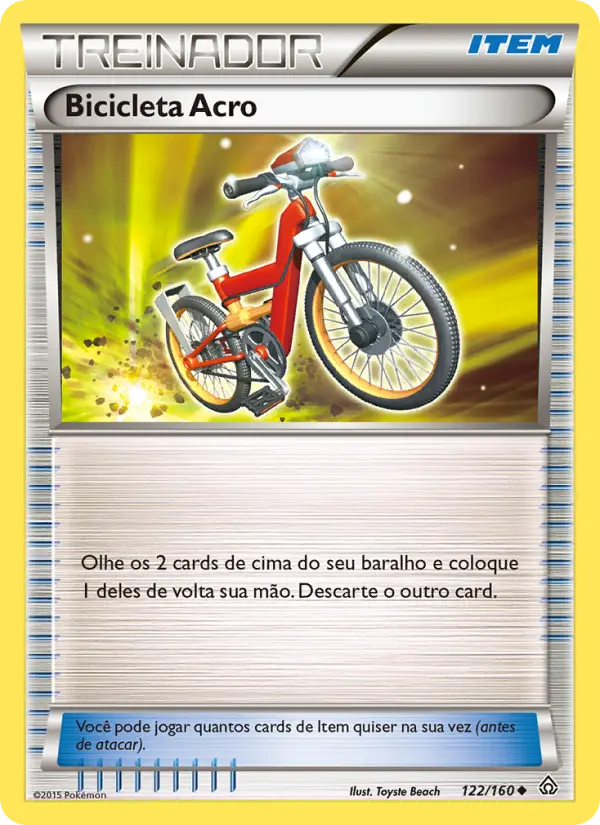 Carta Bicicleta Acro, número 122/160 da coleção Conflito Primitivo