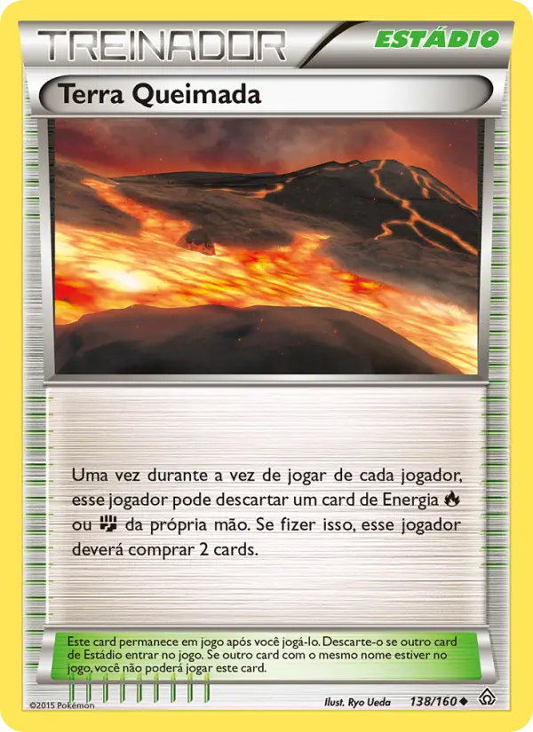 Carta Terra Queimada, número 138/160 da coleção Conflito Primitivo