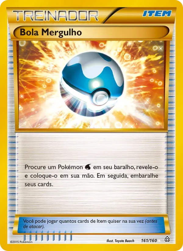 Carta Bola Mergulho, número 161/160 da coleção Conflito Primitivo