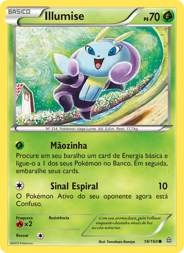 Carta Illumise, número 18/160 da coleção Conflito Primitivo