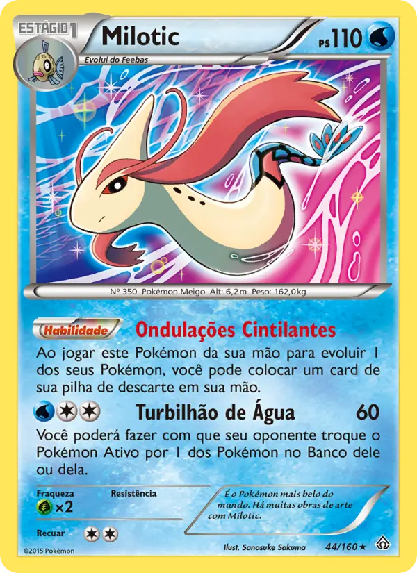Carta Milotic, número 44/160 da coleção Conflito Primitivo