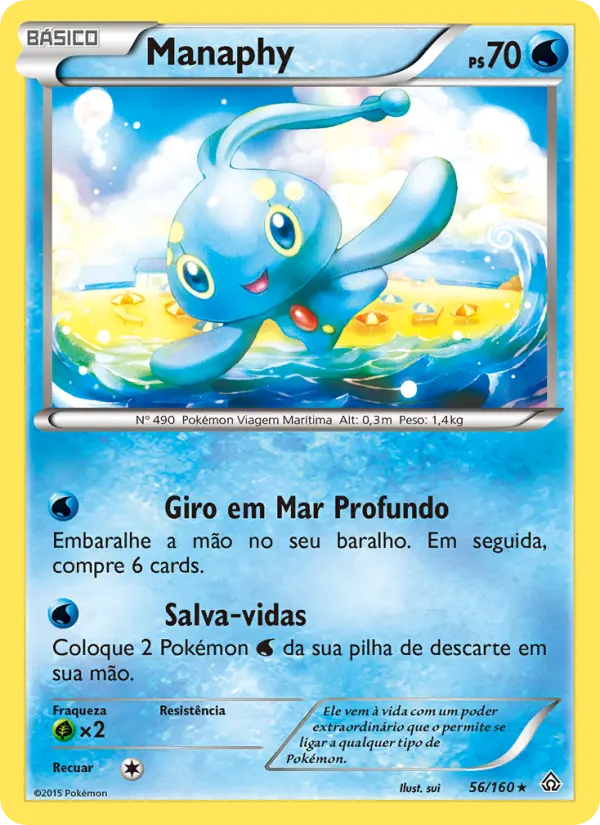 Carta Manaphy, número 56/160 da coleção Conflito Primitivo