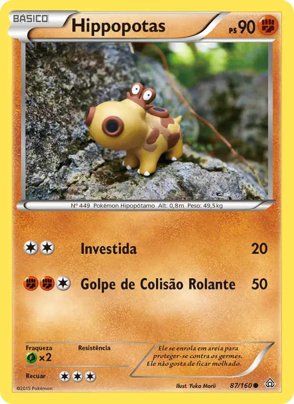 Carta Hippopotas, número 87/160 da coleção Conflito Primitivo