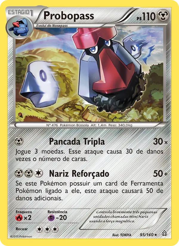 Carta Probopass, número 95/160 da coleção Conflito Primitivo