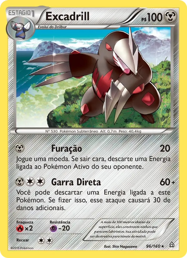 Carta Excadrill, número 96/160 da coleção Conflito Primitivo