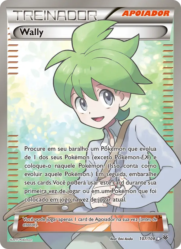 Carta Wally, número 107/108 da coleção Céus Estrondosos