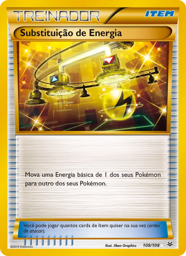 Carta Substituição de Energia, número 109/108 da coleção Céus Estrondosos