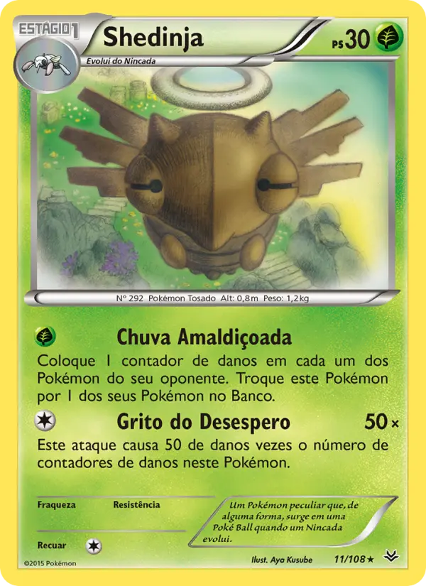Carta Shedinja, número 11/108 da coleção Céus Estrondosos