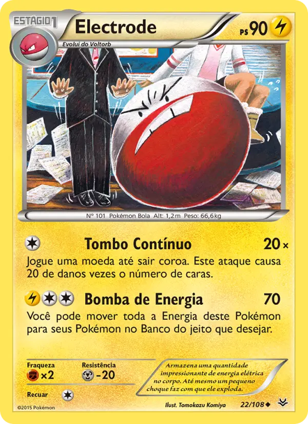 Carta Electrode, número 22/108 da coleção Céus Estrondosos