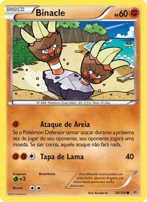 Carta Binacle, número 38/108 da coleção Céus Estrondosos