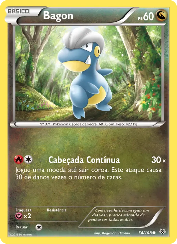 Carta Bagon, número 54/108 da coleção Céus Estrondosos