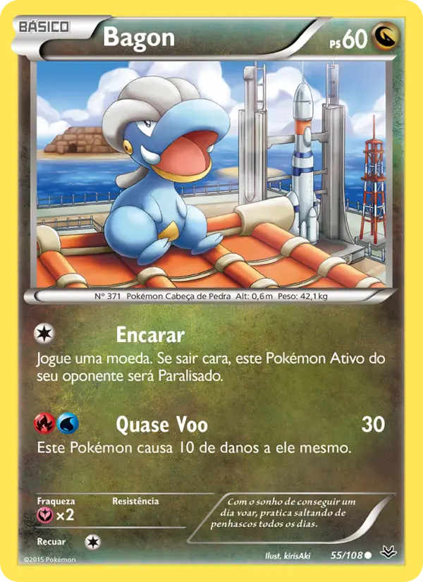 Carta Bagon, número 55/108 da coleção Céus Estrondosos