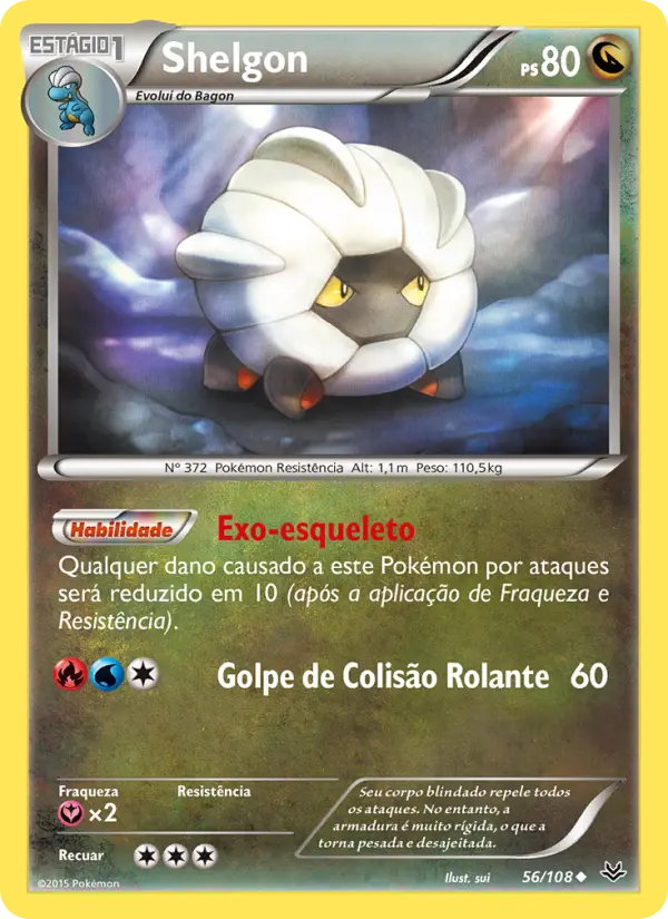 Carta Shelgon, número 56/108 da coleção Céus Estrondosos
