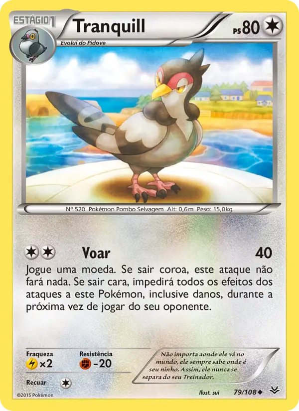 Carta Tranquill, número 79/108 da coleção Céus Estrondosos