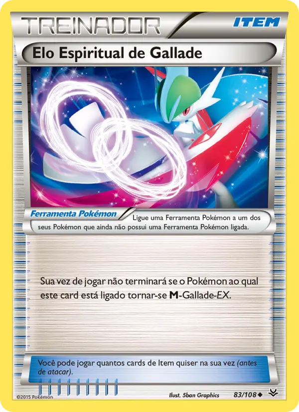 Carta Elo Espiritual de Gallade, número 83/108 da coleção Céus Estrondosos