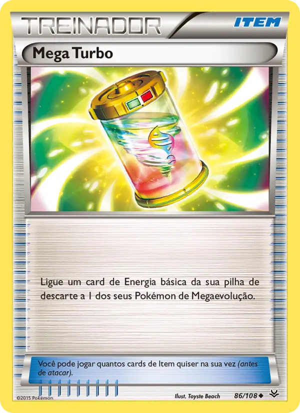 Carta Mega Turbo, número 86/108 da coleção Céus Estrondosos
