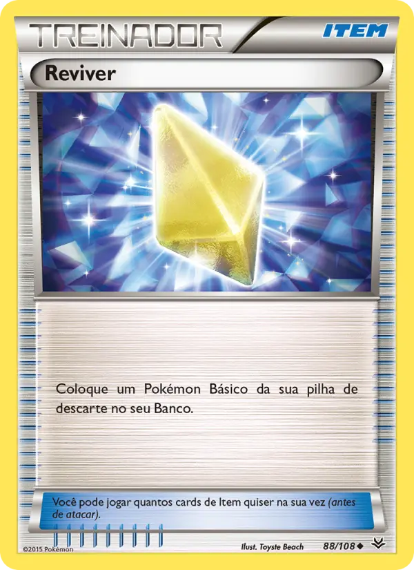 Carta Reviver, número 88/108 da coleção Céus Estrondosos